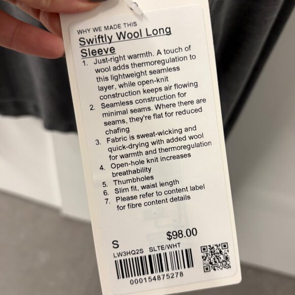 LULULEMON Swiftly Wool Long-Sleeve Shirt - Picture 5 of 5